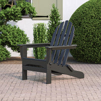 Thumbnail for POLYWOOD Classic Folding Adirondack Chair - Black