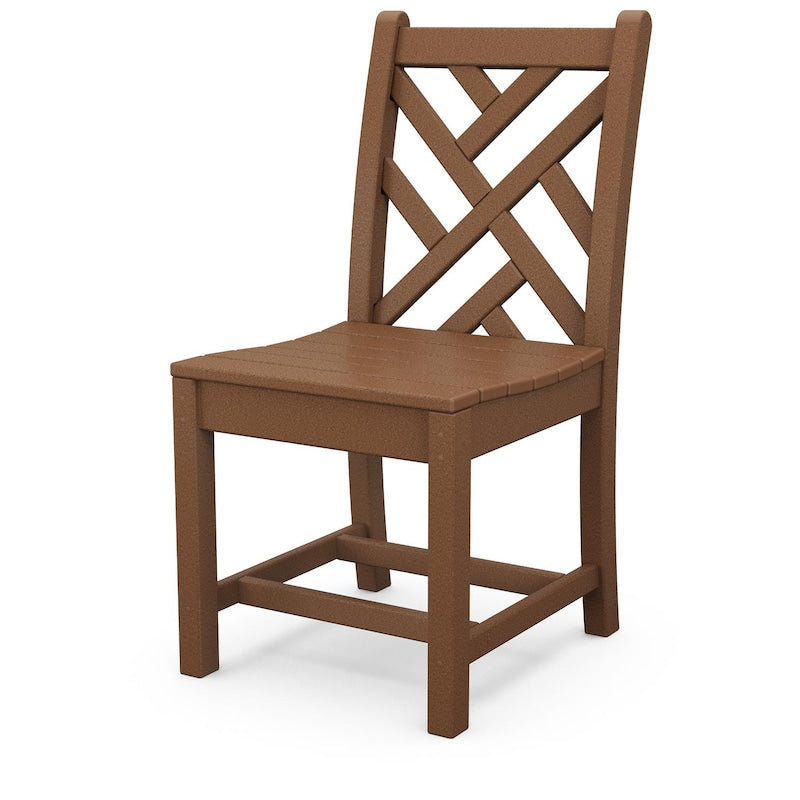 POLYWOOD Chippendale Dining Side Chair - Teak