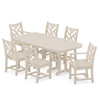 Thumbnail for POLYWOOD Chippendale 7-Piece Dining Set - Sand