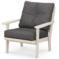 Thumbnail for POLYWOOD Lakeside Deep Seating Chair - Sand / Ash Charcoal