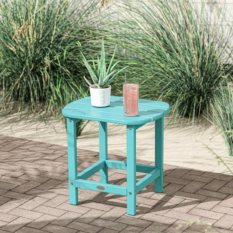 POLYWOOD South Beach 18-Inch Side Table - Aruba