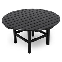 Thumbnail for POLYWOOD 38-Inch Round Conversation Table - Black