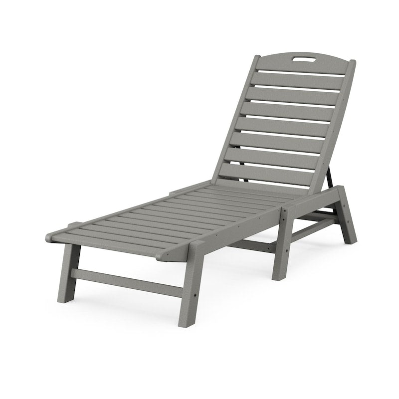 POLYWOOD Nautical Chaise - Slate Grey