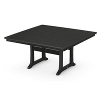 Thumbnail for POLYWOOD Nautical Trestle 59-Inch Dining Table in Black