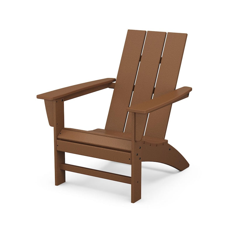 POLYWOOD Modern Adirondack Chair - Teak