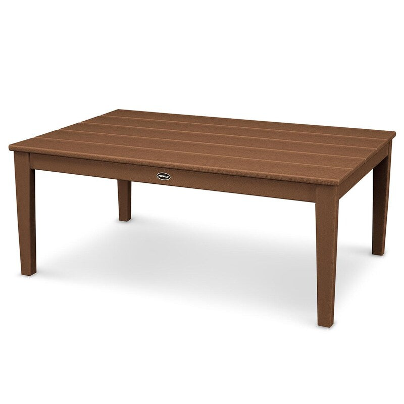 POLYWOOD Newport 28 X 42 Inch Coffee Table - Teak