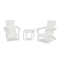 Thumbnail for POLYWOOD Modern 3-Piece Adirondack Set - White