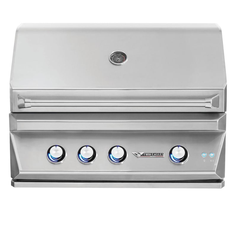 Twin Eagles 36-Inch 3-Burner Built-In Natural Gas Grill with Sear Zone & Infrared Rotisserie Burner - TEBQ36RS-CN