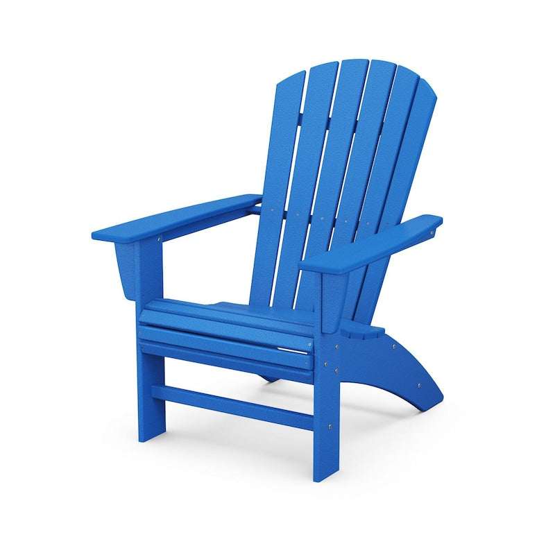 POLYWOOD Nautical Curveback Adirondack Chair - Pacific Blue