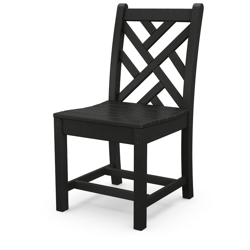 POLYWOOD Chippendale Dining Side Chair - Black