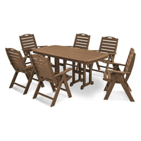Thumbnail for POLYWOOD Nautical 7-Piece Dining Set in Teak
