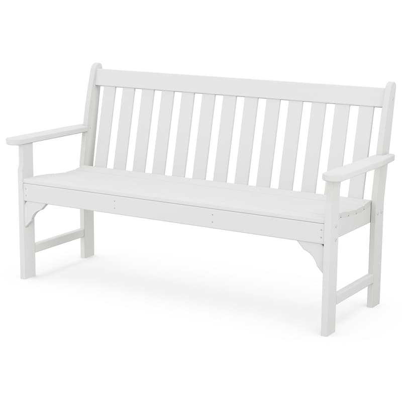 POLYWOOD Vineyard 60-Inch Bench - White