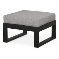 Thumbnail for POLYWOOD Modular Ottoman in Black / Grey Mist