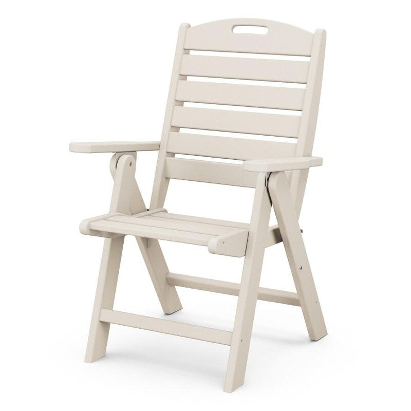 POLYWOOD Nautical Highback Chair in Sand