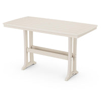 Thumbnail for POLYWOOD Nautical Trestle 38 X 73-Inch Bar Table - Sand