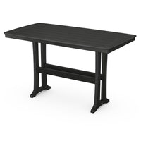 Thumbnail for POLYWOOD Nautical Trestle 38 X 73-Inch Bar Table - Black