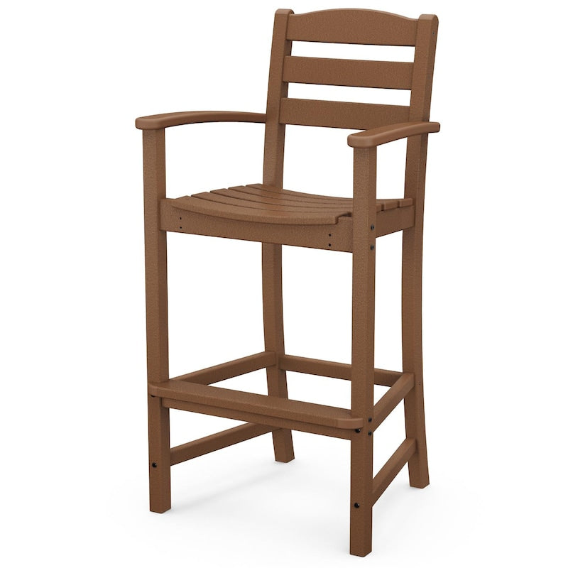 POLYWOOD La Casa Cafe Bar Arm Chair - Teak