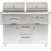 Thumbnail for Coyote Centaur 50-Inch Natural Gas/Charcoal Dual Fuel Grill - C1HY50NG