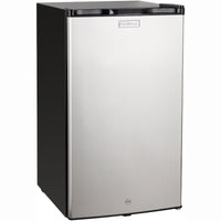 Thumbnail for Fire Magic 20-Inch 4.0 Cu. Ft. Compact Refrigerator - Stainless Steel Door / Black Cabinet - 3598