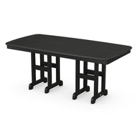 Thumbnail for POLYWOOD Nautical 37 X 72-Inch Dining Table in Black