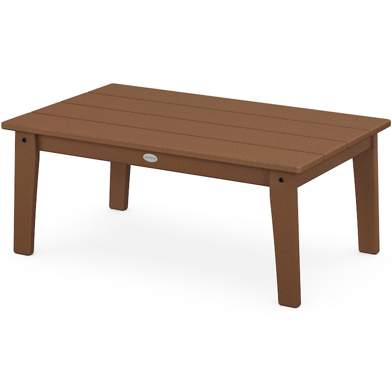 POLYWOOD Lakeside 22 X 36-Inch Coffee Table - Teak