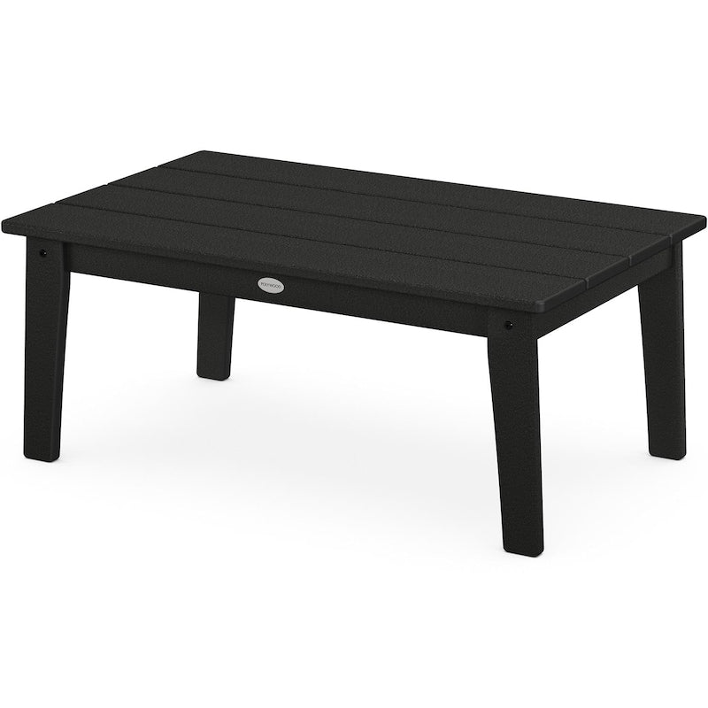 POLYWOOD Lakeside 22 X 36-Inch Coffee Table - Black