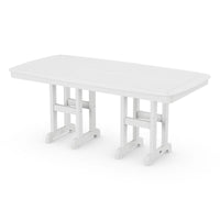 Thumbnail for POLYWOOD Nautical 37 X 72-Inch Dining Table in White