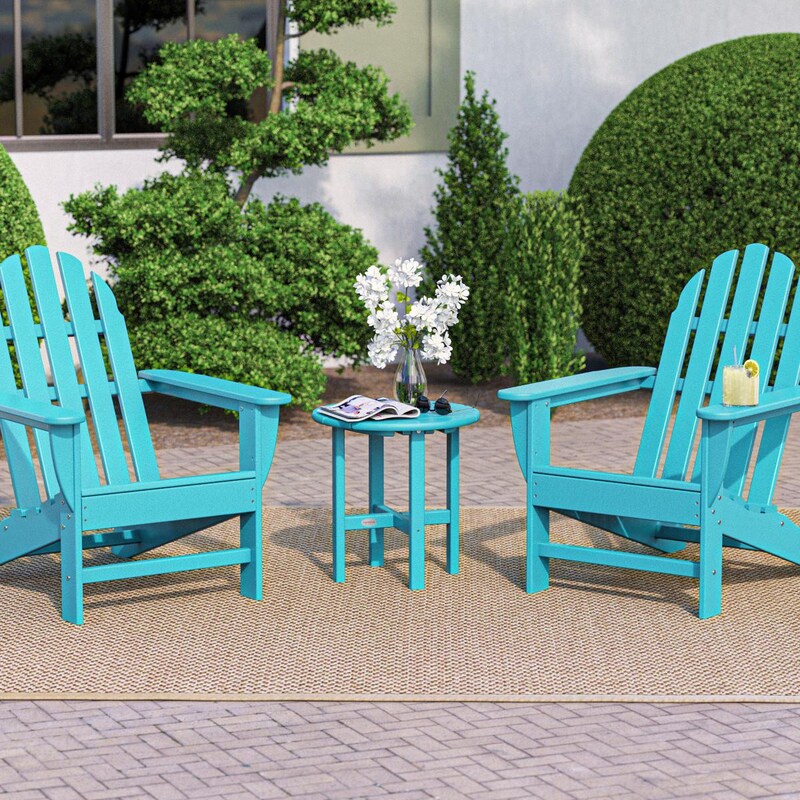 POLYWOOD Classic Adirondack 3-Piece Set - Aruba