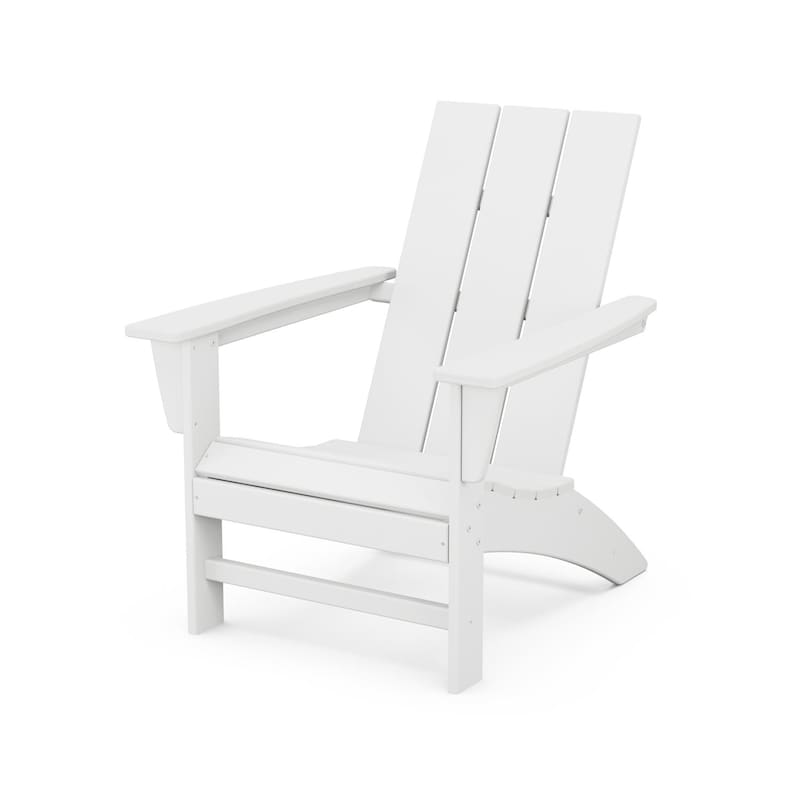 POLYWOOD Modern Adirondack Chair - White