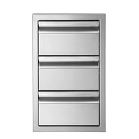 Thumbnail for Twin Eagles 13-Inch Stainless Steel Triple Access Drawer - TESD133-B