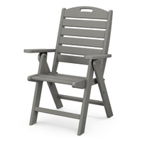 Thumbnail for POLYWOOD Nautical Highback Chair in Slate Grey