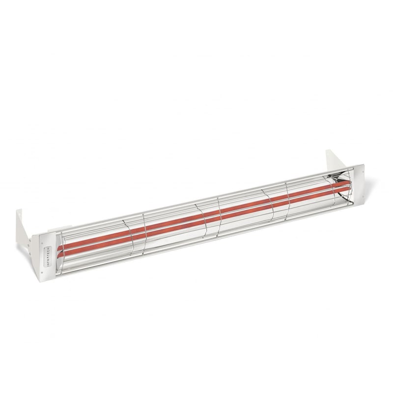 Infratech WD-Series 61 1/4-Inch 6000W Dual Element Electric Infrared Patio Heater - 208V - White - WD6028WH