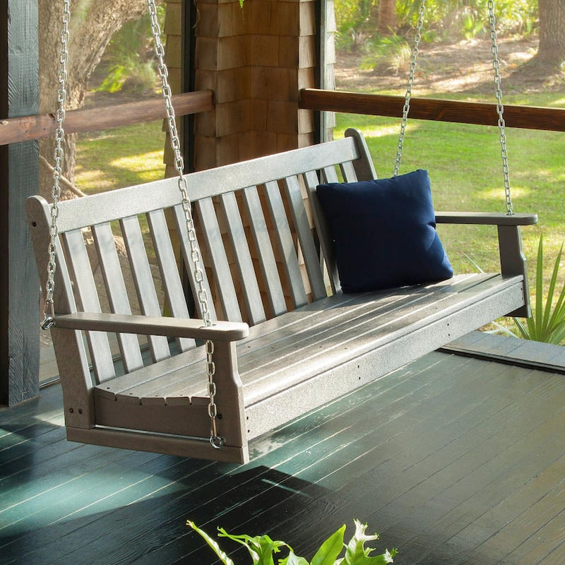 POLYWOOD Vineyard 60-Inch Porch Swing - Sand