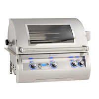 Thumbnail for Fire Magic Echelon Diamond E660I 30-Inch Built-In Propane Gas Grill W/ One Infrared Burner, Magic View Window, Rotisserie, & Digital Thermometer - E660I-8L1P-W