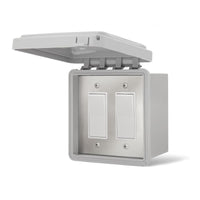 Thumbnail for Infratech Dual On/Off Surface Mount Switch With Gang Box And Weatherproof Cover - 14-4425