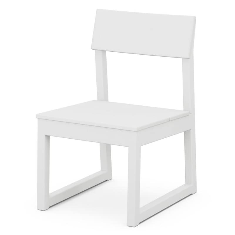 POLYWOOD EDGE Dining Side Chair in White