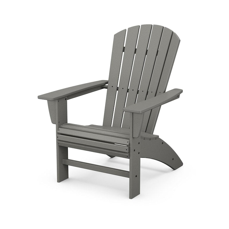 POLYWOOD Nautical Curveback Adirondack Chair - Slate Grey