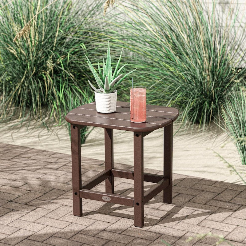 POLYWOOD South Beach 18-Inch Side Table - Mahogany