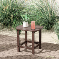 Thumbnail for POLYWOOD South Beach 18-Inch Side Table - Mahogany