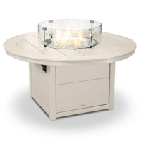 Thumbnail for POLYWOOD 48-Inch Round Propane Fire Pit Table - Sand