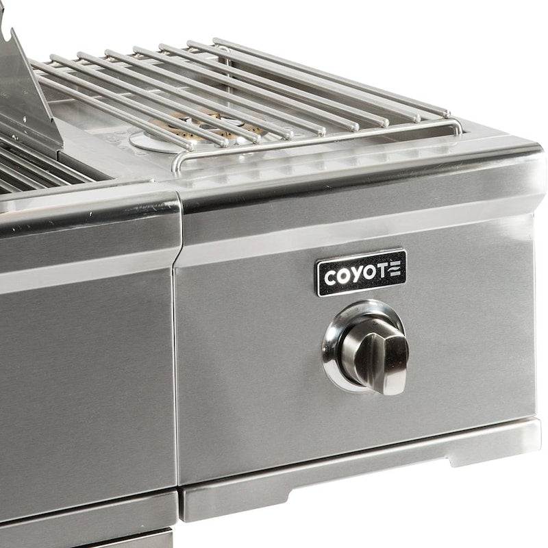 Coyote C-Series Cart Mounted Natural Gas Single Side Burner - C1CSBNG