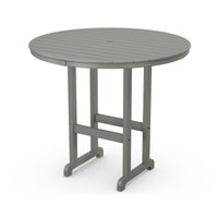 Thumbnail for POLYWOOD 48-Inch Round Bar Table - Slate Grey