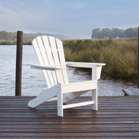 Thumbnail for POLYWOOD Palm Coast Adirondack Chair - White