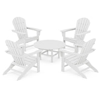 Thumbnail for POLYWOOD South Beach 5-Piece Conversation Group - White