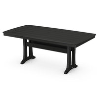 Thumbnail for POLYWOOD Nautical Trestle 38 X 72-Inch Dining Table in Black