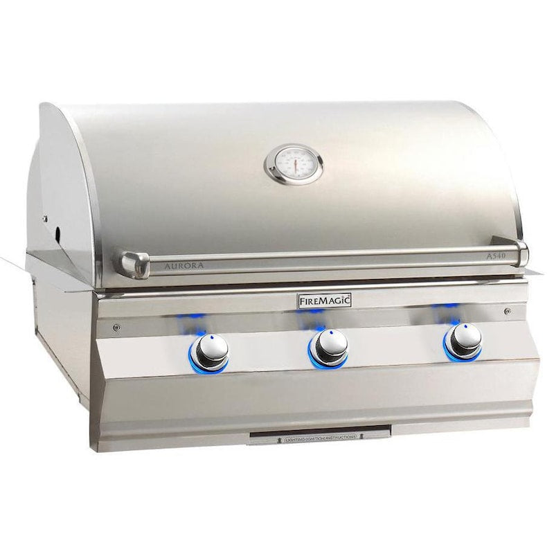 Fire Magic Aurora A540I 30-Inch Built-In Natural Gas Grill With Analog Thermometer - A540I-7EAN