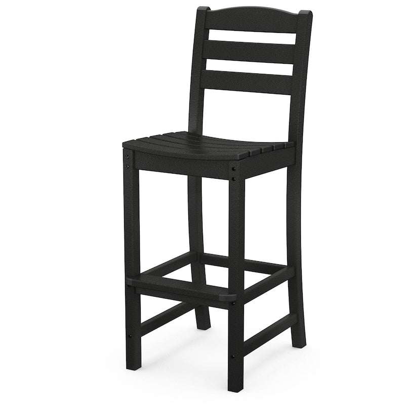 POLYWOOD La Casa Cafe Bar Side Chair - Black