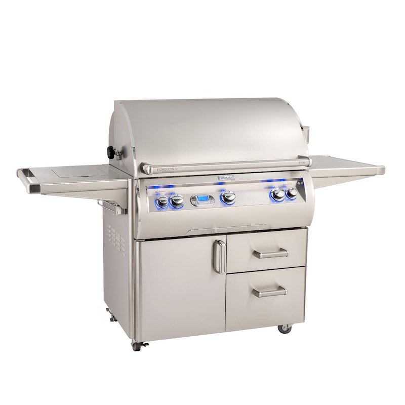 Fire Magic Echelon Diamond E790S 36-Inch Propane Gas Grill W/ Side Burner, Rotisserie, & Digital Thermometer - E790S-8E1P-62