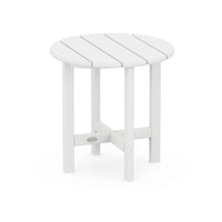 Thumbnail for POLYWOOD 18-Inch Round Side Table - White