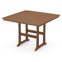 Thumbnail for POLYWOOD Nautical Trestle 59-Inch Bar Table - Teak